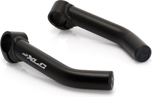 Xlc be-01 sb-plus bar ends - mat zwart - aluminium