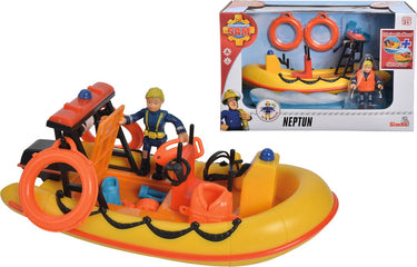 Simba - brandweerman sam - neptune, boot incl. figuur - speelgoedvoertuig