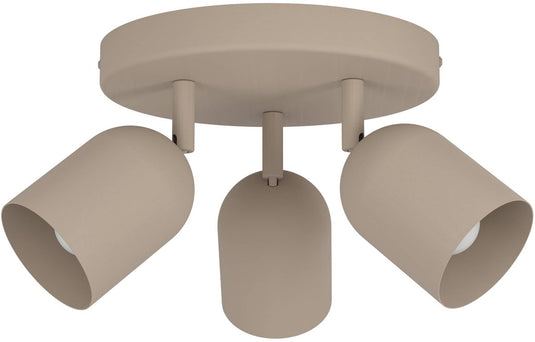 Eglo tilston spot - e14 - ø 25 cm - zandkleur beige crème - kantelbaar
