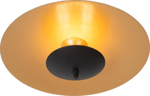 Lucide vulcan - plafonnière (plafondlamp) - ø 35 cm - led dimbaar - 1x9w 3000k - zwart