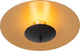Lucide vulcan - plafonnière (plafondlamp) - ø 35 cm - led dimbaar - 1x9w 3000k - zwart