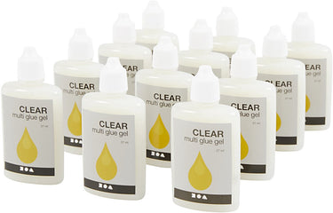 Creativ company clear - multi glue gel, 12x27 ml