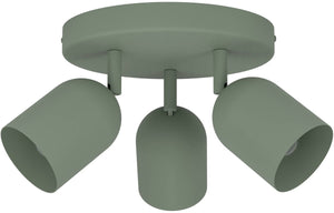 Eglo tilston spot - e14 - ø 25 cm - groen - kantelbaar
