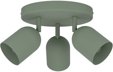 Eglo tilston spot - e14 - ø 25 cm - groen - kantelbaar