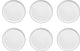 Medard de noblat - yaka black - dinerbord 27 cm - 6 delig - porselein