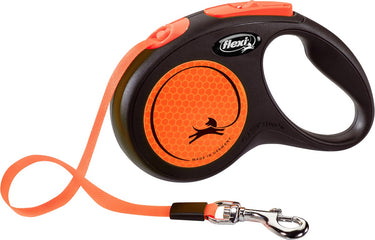 Flexi rollijn new classic neon tape zwart oranje