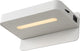 Lucide atkin - bedlamp wandlamp - led - 1x6w 3000k - met usb oplaadpunt - wit