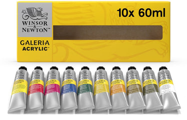 Winsor newton 2190517 galeria acrylverf set – 10 × 60 ml – acrylverf voor beginners kunstenaars