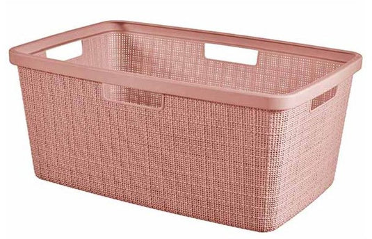 Curver jute wasmand 46l - rose