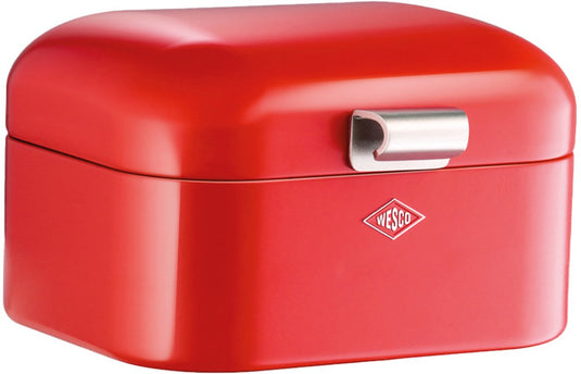 Wesco mini grandy broodtrommel | 2 liter - maat s | metaal - rood | brooddoos