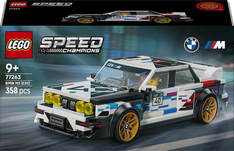 Afbeelding laden in galerijviewer, Lego speed champions bmw m3 (e30) auto bouwpakket voor kinderen en kinderkamer decoratie 77263
