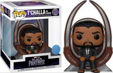 Funko t'challa on throne - pop! deluxe - black panther figuur