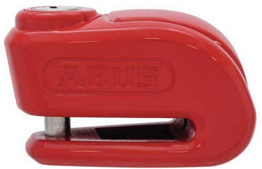 Abus motorslot - scooterslot schijfremslot met alarm - 370 trigger alarm 2.0 - security level 9 - rood - geschikt voor motoren - scooters