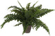 Mica decorations varen kunstplant - groen - in terracotta pot - h42 cm - nep plant - kunstplanten nepplanten