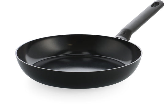 Bk enjoy koekenpan 28cm - pfas-vrije antikleeflaag - hapjespan inductie - keramische pan - ovenbestendig tot 160°c - koudgrepen - zwart