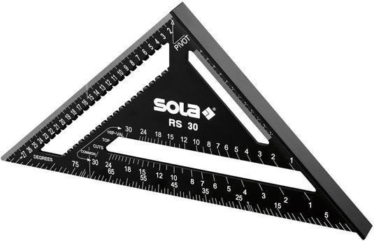 Sola rs30 metrische winkelhaak 30 cm zwart – 56160201