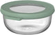 Mepal glazen vershouddoos rond cirqula - 350 ml - glazen vershoudbakjes - hittebestendig tot 550 °c. zonder deksel - meal prep bakjes - nordic sage