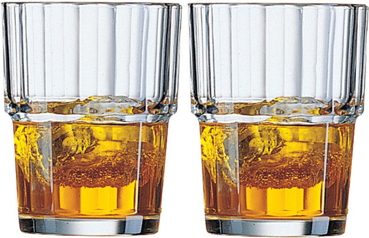 Arcoroc whisky tumbler glazen - 6x - norvege serie - transparant - 160 ml - drink waterglazen