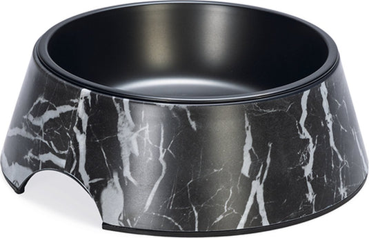 Designed by lotte eetbak meis - hondenvoerbak - melamine - zwart - 17,5 cm - 350 ml