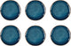 Medard de noblat - vertigo denim - dinerborden 27 cm - 6 delig - stoneware