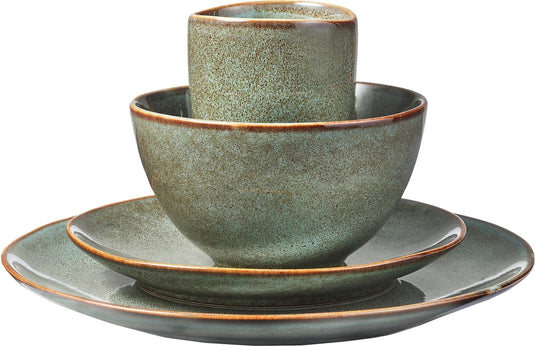 Mica decorations tabo serviesset 4 persoons - groen