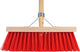 Talen tools - bezem - 35 cm - kunststof haren - steel 140 cm