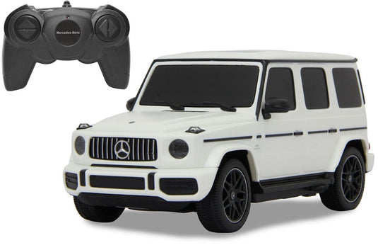 Jamara rc voertuig auto - 405192 rc auto mercedes-benz g63 - g klasse - wit - 2,4ghz rc model kant en klaar - 1:24 bestuurbare auto