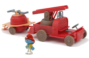 Giochi preziosi brandweerwagen - brandweer smurfen speelset -