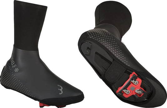Bbb cycling ultrawear fiets overschoenen wielrennen en mtb - waterdichte overschoenen zonder rits - thermo - zwart - maat 47 48 - bws-26