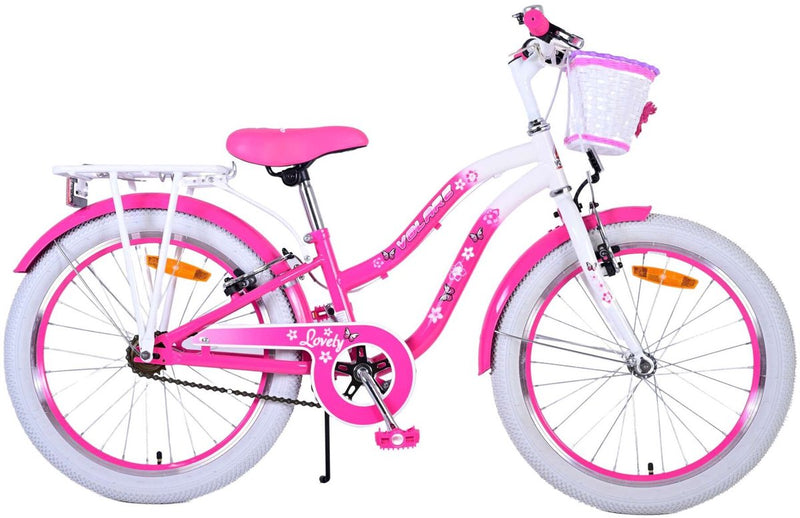 Afbeelding laden in galerijviewer, Volare Lovely Kinderfiets - Meisjes - 20 inch - Roze - Twee handremmen
