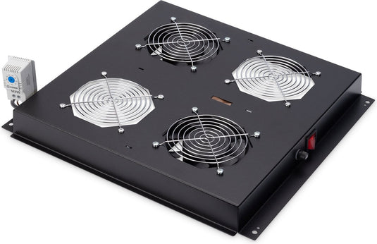 Digitus dn-19 fan-2-b-n rack-toebehoren ventilatiepaneel