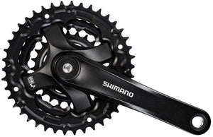 Shimano crankstel 6 7 8 speed tourney fc-ty501 met 170mm crankarm 48 x 38 x 28t - zwart