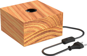 Calex tafellamp vierkant - scandinavisch - e27 fitting - fsc hout - excl. lichtbron