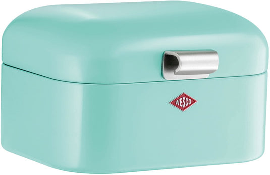 Wesco mini grandy broodtrommel | 2 liter - maat s | metaal - mint | brooddoos