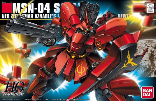 Bandai namco bandai gundam char's counterattack high grade plastic model kit 1 144 sazabi model kits