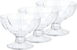 Arcoroc ijs sorbet coupes - 6x - op voet - 200 ml - glas - ijsschaaltjes - ijscoupe glazen
