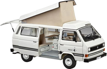 Revell modelbouwpakket auto - 07344 volkswagen t3 camper - duitse camper plastic - 1:25 - modelbouw