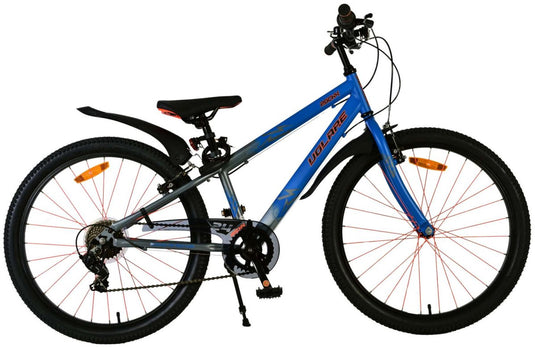 Volare rocky kinderfiets - jongens - 24 inch - blauw - 7 versnellingen