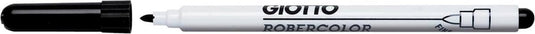 Giotto robercolor whiteboardmarker fijn, ronde punt, zwart 12 stuks
