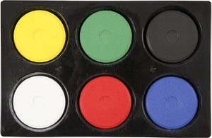 Creotime waterverf, d: 44 mm, h: 16 mm, 1 set, primaire kleuren
