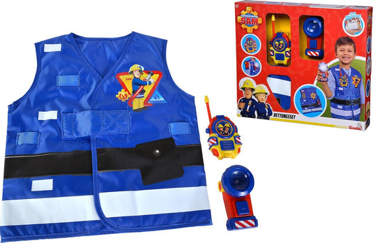 Simba - brandweerman sam - brandweerman reddingsset - verkleedset - speelgoedpolitieset - vanaf 3 jaar