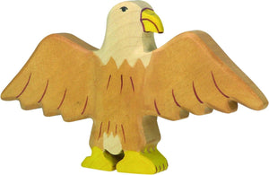 Holztiger bosdieren - arend - 14x2x9cm - houten figuur - handgemaakt