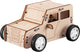 Houten bouwpakket pull string auto