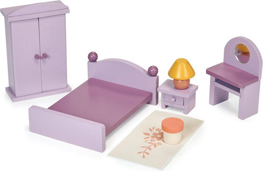 Mentari houten poppenhuis slaapkamer speelgoed - duurzaam en creatief.