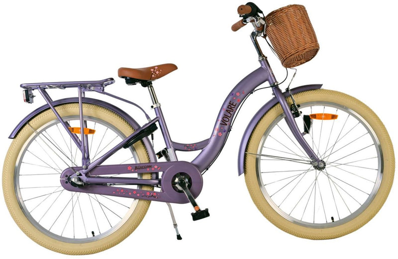 Chargez l'image dans la visionneuse de la galerie, Volare blossom kinderfiets - meisjes - 24 inch - paars - 3 versnellingen
