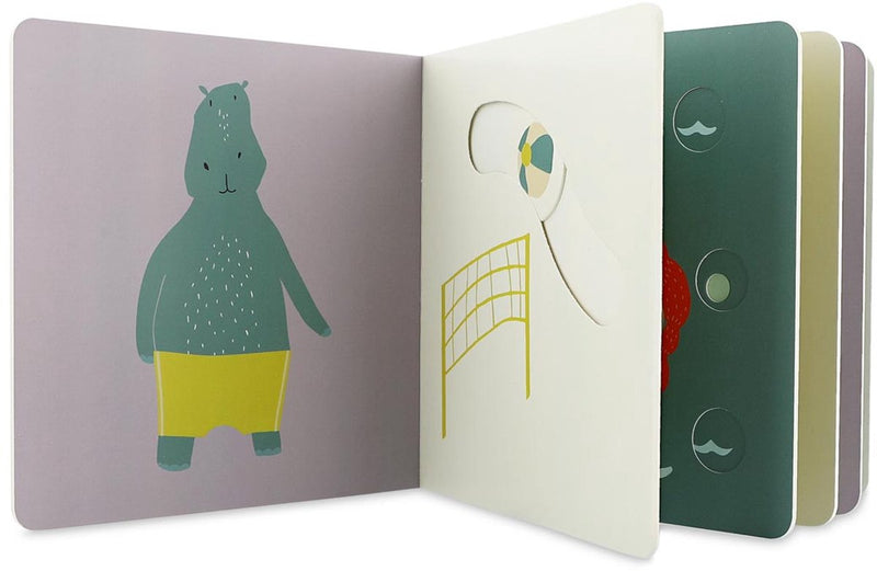 Afbeelding laden in galerijviewer, Trixie schuifboekje strand - voor jongens en meisjes - eerste boekje - interactief boekje
