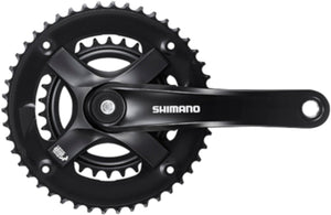 Shimano crankstel tourney ty501 46-30t 7 8s 170 mm zwart