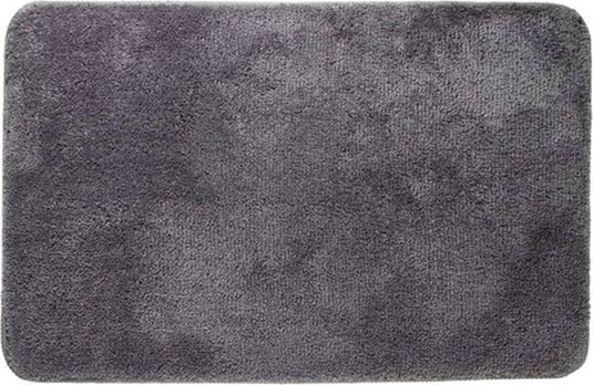 Sealskin angora - badmat 60x90 cm - polyester - donkergrijs