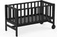 Geuther betty co-sleeper, aanschuifbed, wieg - met wielen - 45x90 cm - babybedje tot 9 kg - massief beukenhout - zwart