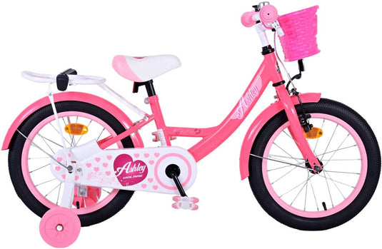 Volare Ashley Kinderfiets - Meisjes - 16 inch - Roze Rood